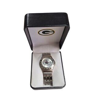 Green Bay Packers Stainless Steel Analog Watch Logo NFL Licensed
